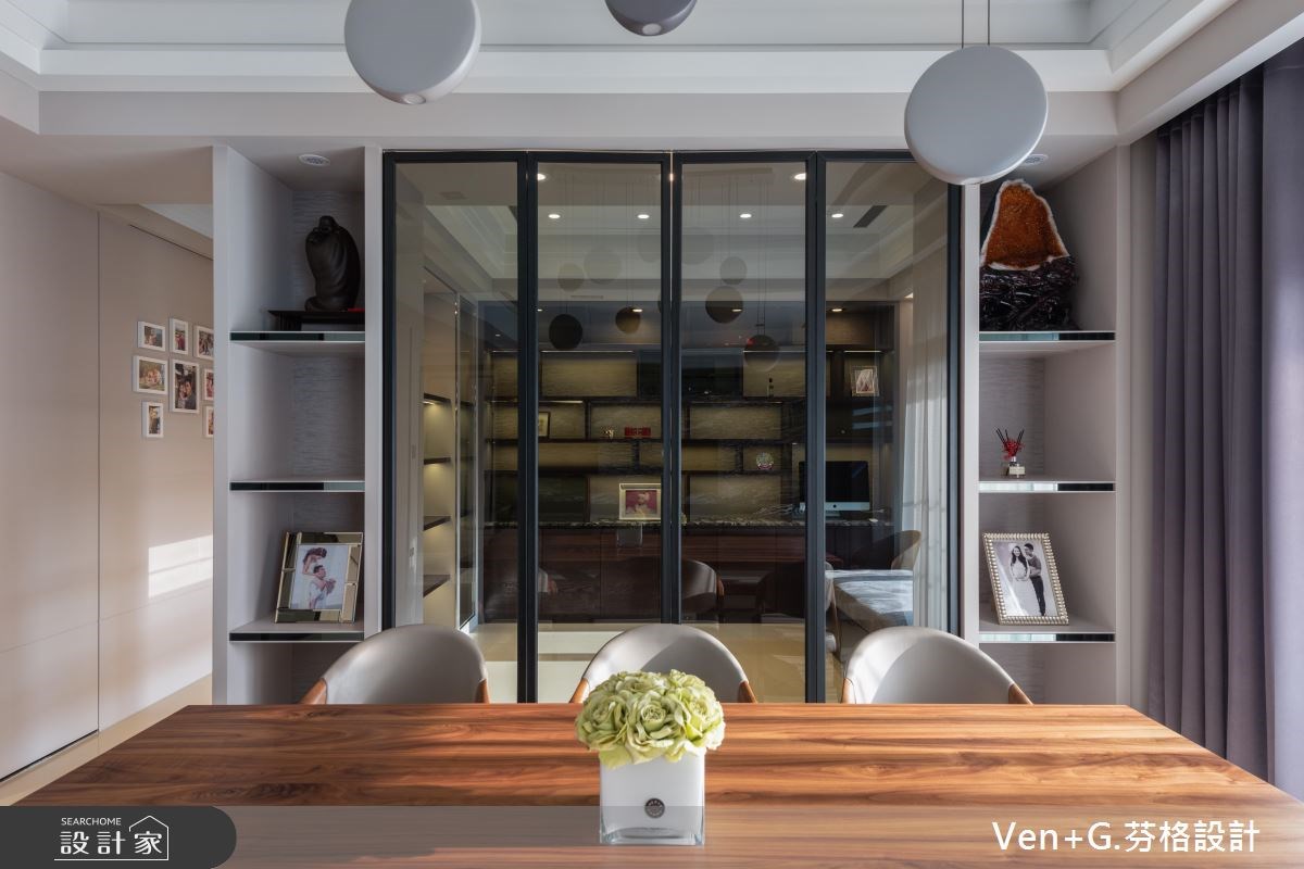 45坪新成屋(5年以下)＿新古典餐廳案例圖片＿芬格空間設計事務所＿芬格設計19.偶遇 新北45坪新古典風之16