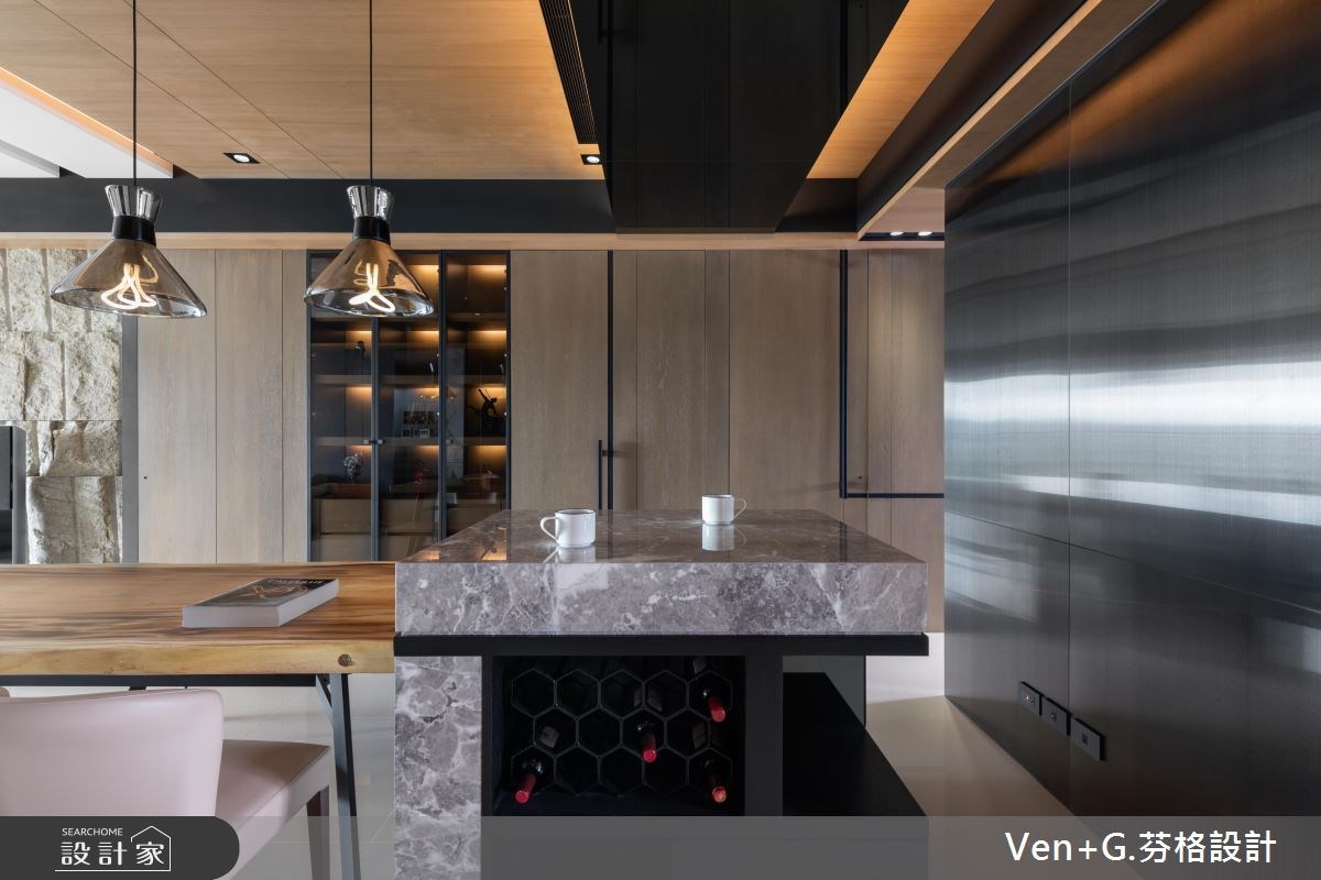 45坪新成屋(5年以下)＿混搭風餐廳案例圖片＿芬格空間設計事務所＿芬格設計20.靜謐 新北45坪混搭風之3