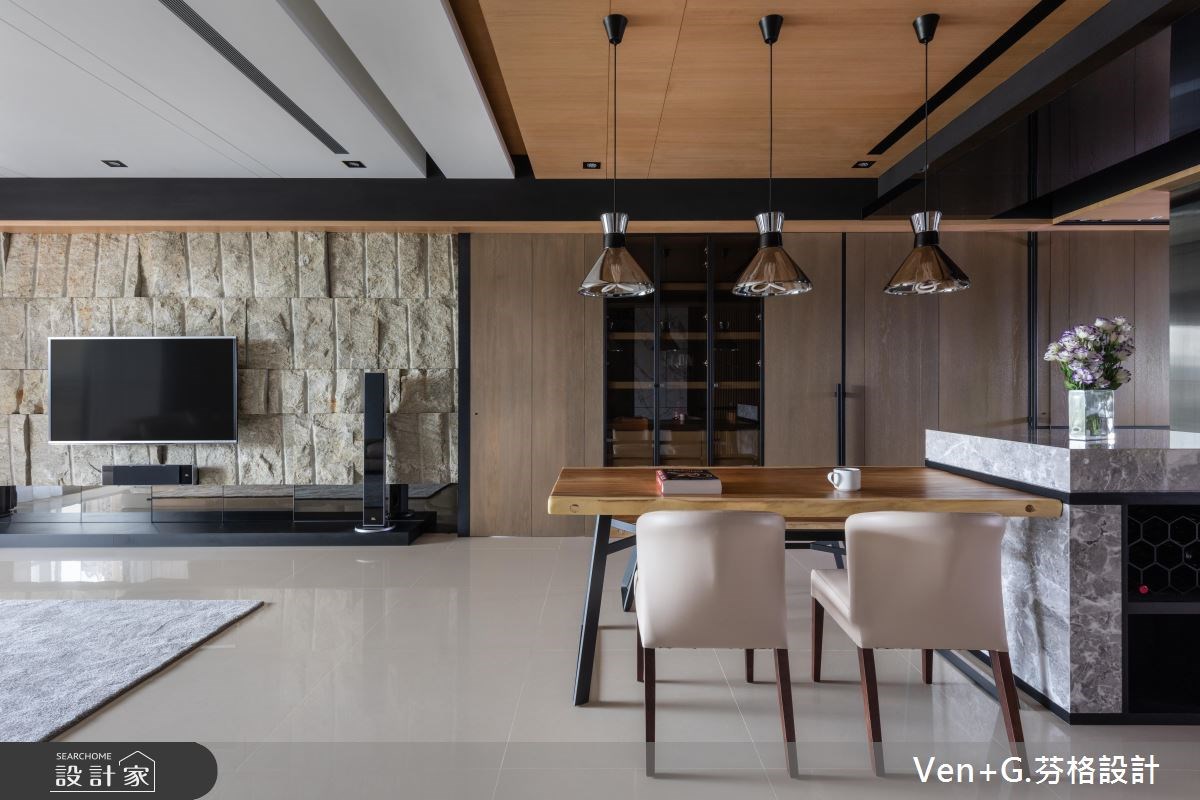 45坪新成屋(5年以下)＿混搭風餐廳案例圖片＿芬格空間設計事務所＿芬格設計20.靜謐 新北45坪混搭風之4