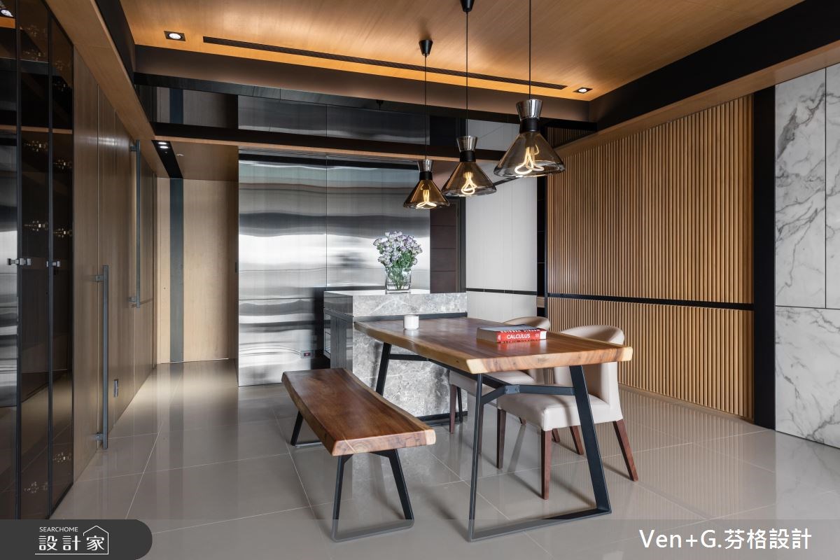 45坪新成屋(5年以下)＿混搭風餐廳案例圖片＿芬格空間設計事務所＿芬格設計20.靜謐 新北45坪混搭風之5