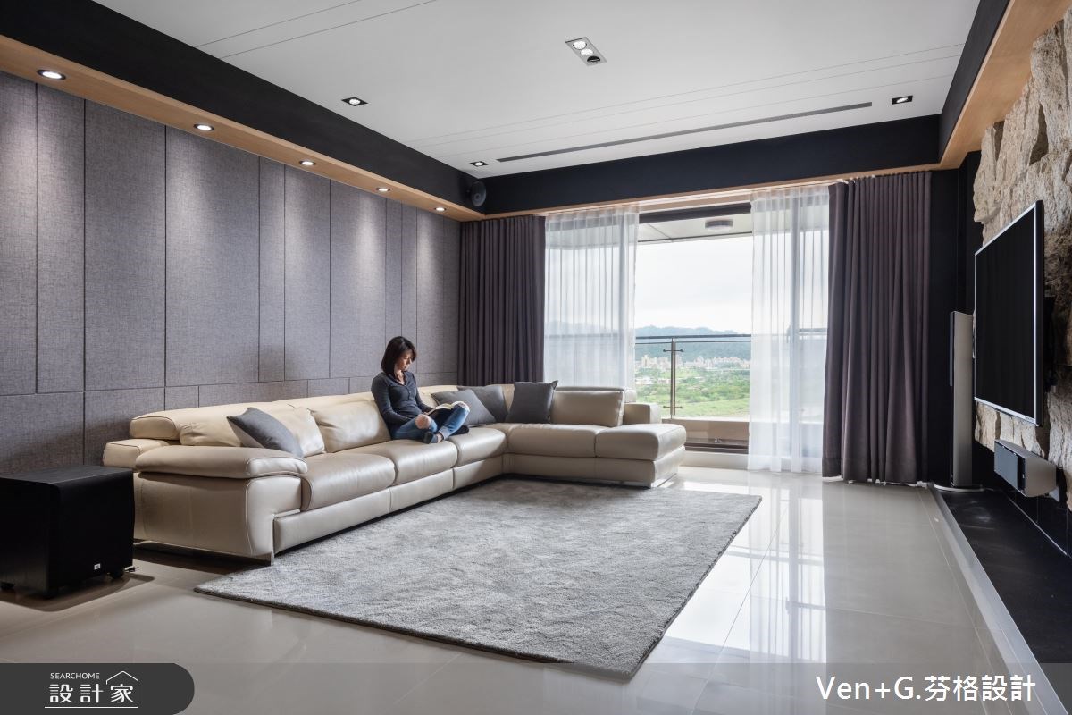 45坪新成屋(5年以下)＿混搭風客廳案例圖片＿芬格空間設計事務所＿芬格設計20.靜謐 新北45坪混搭風之12