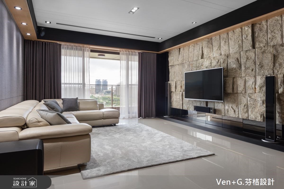 45坪新成屋(5年以下)＿混搭風客廳案例圖片＿芬格空間設計事務所＿芬格設計20.靜謐 新北45坪混搭風之13