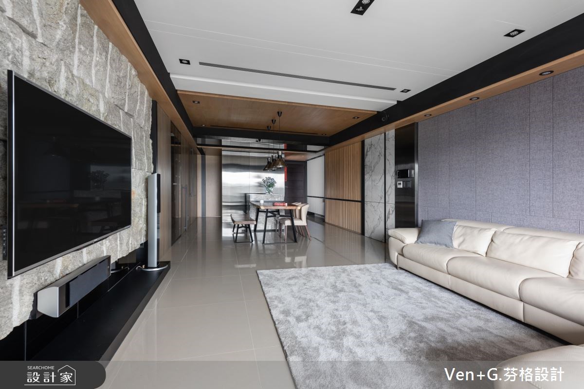 45坪新成屋(5年以下)＿混搭風客廳案例圖片＿芬格空間設計事務所＿芬格設計20.靜謐 新北45坪混搭風之14