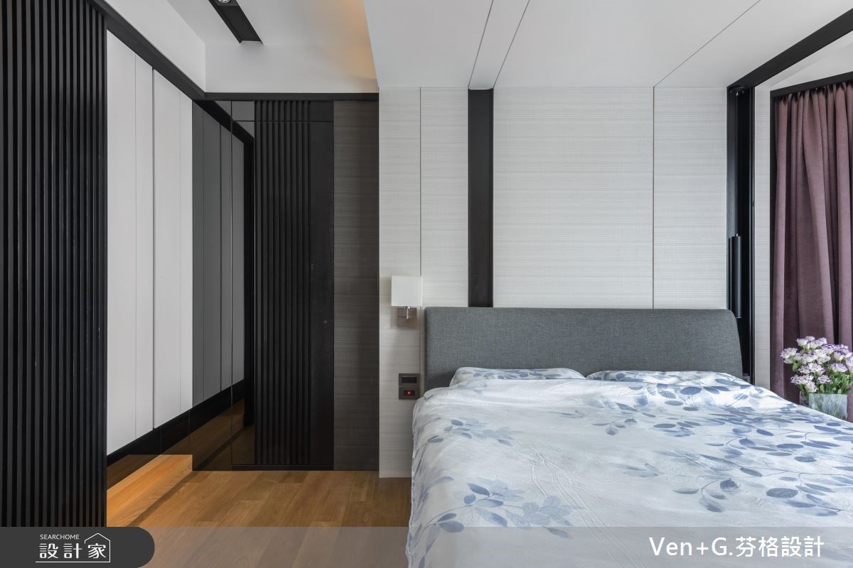 45坪新成屋(5年以下)＿混搭風臥室案例圖片＿芬格空間設計事務所＿芬格設計20.靜謐 新北45坪混搭風之15