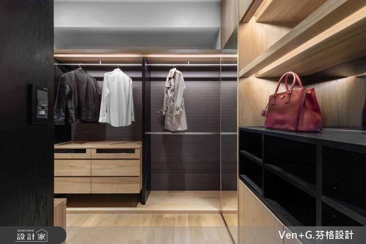 45坪新成屋(5年以下)＿混搭風更衣間案例圖片＿芬格空間設計事務所＿芬格設計20.靜謐 新北45坪混搭風之18