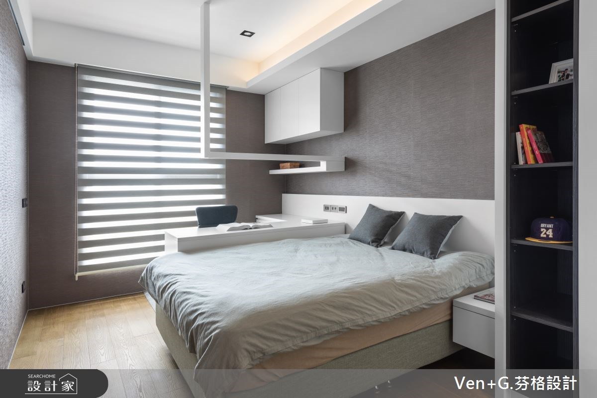 45坪新成屋(5年以下)＿混搭風臥室案例圖片＿芬格空間設計事務所＿芬格設計20.靜謐 新北45坪混搭風之19
