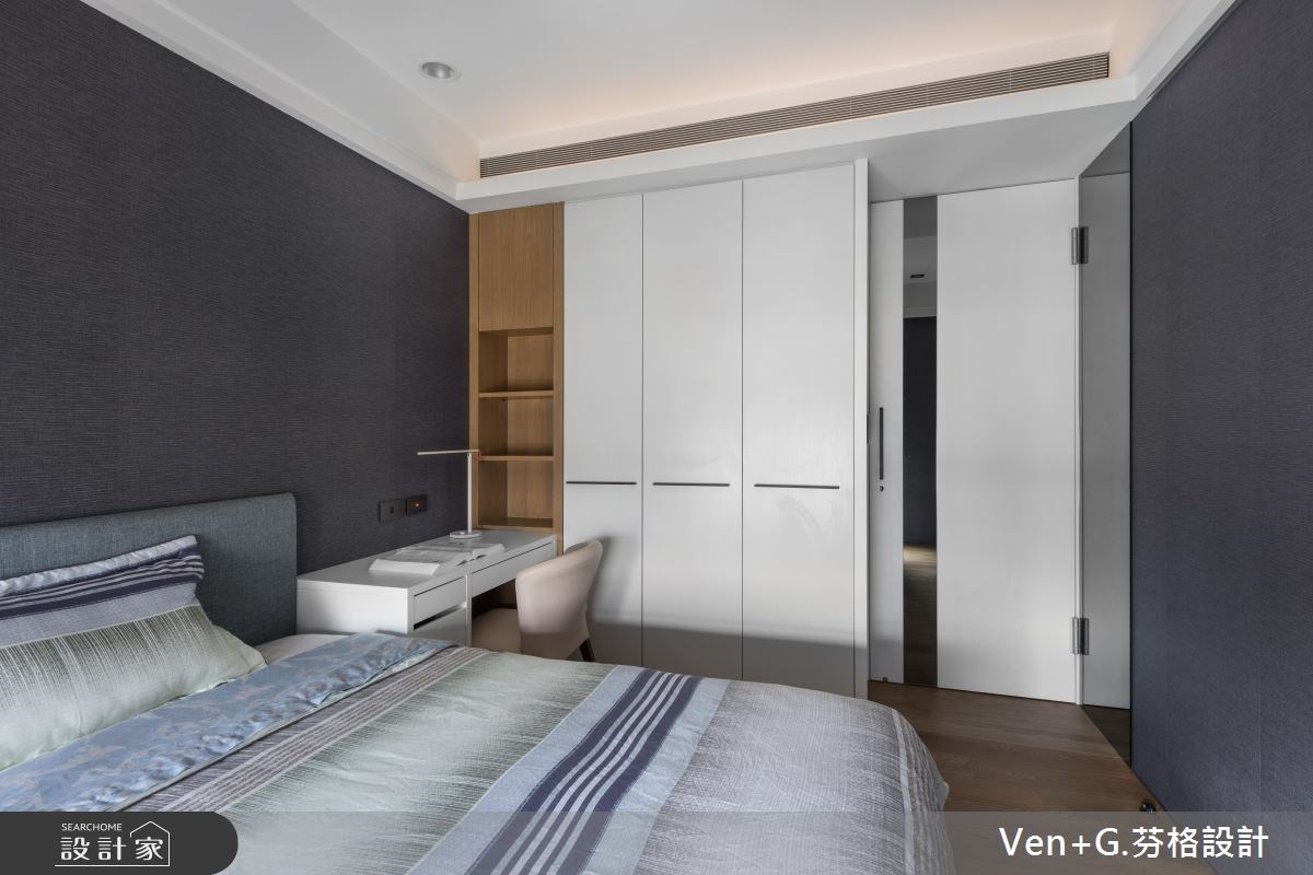 45坪新成屋(5年以下)＿混搭風臥室案例圖片＿芬格空間設計事務所＿芬格設計20.靜謐 新北45坪混搭風之23