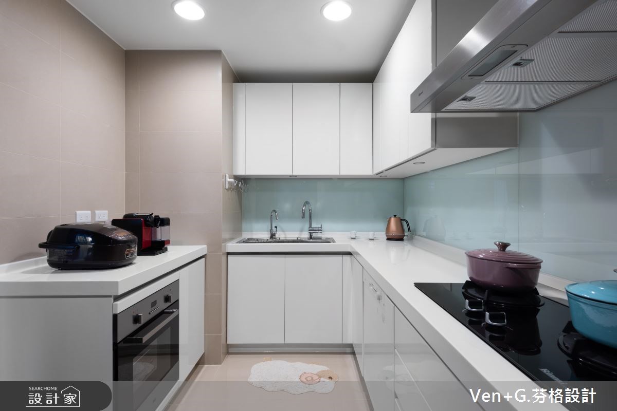 45坪新成屋(5年以下)＿混搭風廚房案例圖片＿芬格空間設計事務所＿芬格設計20.靜謐 新北45坪混搭風之24