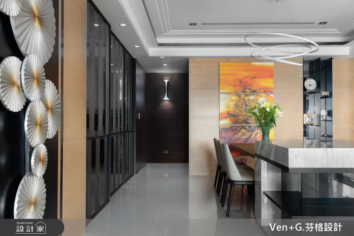 60坪新成屋(5年以下)＿奢華風餐廳案例圖片＿芬格空間設計事務所＿芬格設計21.畫題&年鑑 竹北60坪奢華風之2