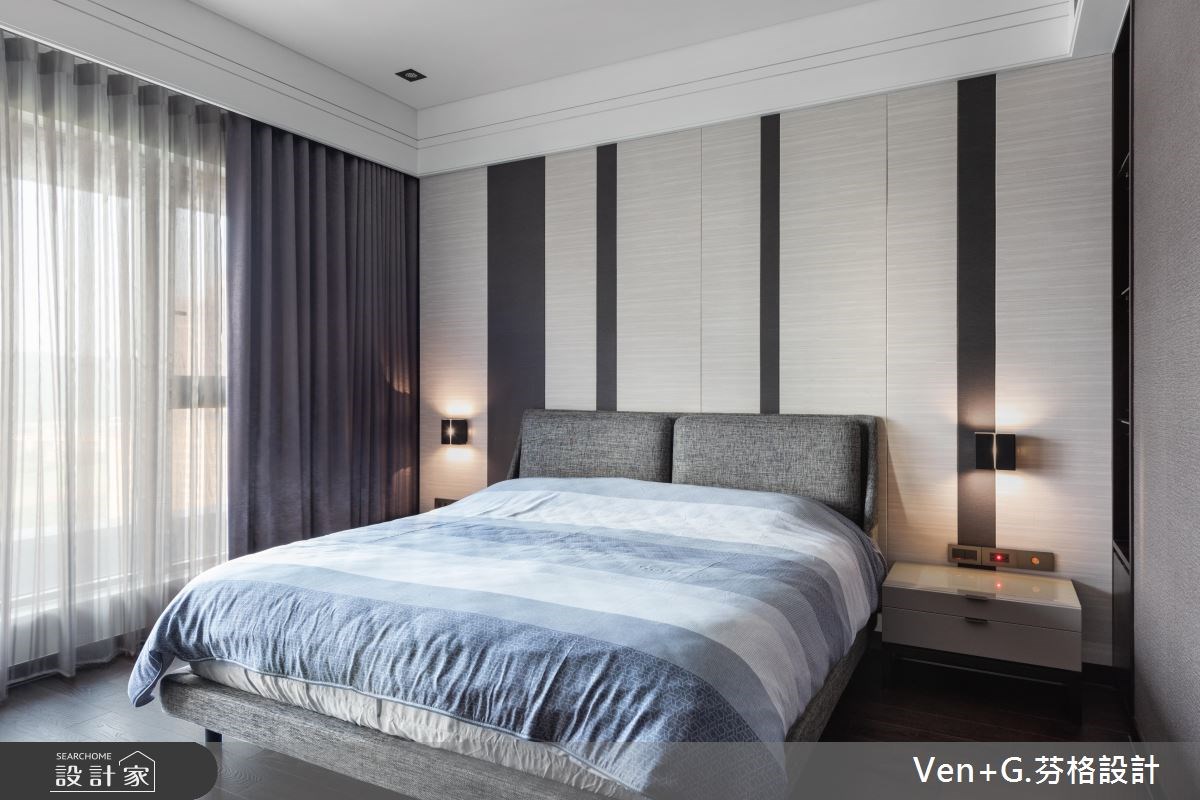 60坪新成屋(5年以下)＿奢華風臥室案例圖片＿芬格空間設計事務所＿芬格設計21.畫題&年鑑 竹北60坪奢華風之14