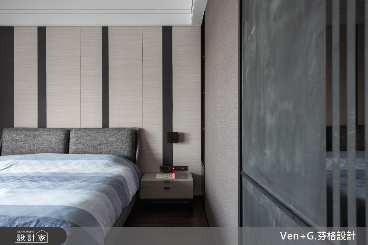 60坪新成屋(5年以下)＿奢華風臥室案例圖片＿芬格空間設計事務所＿芬格設計21.畫題&年鑑 竹北60坪奢華風之15