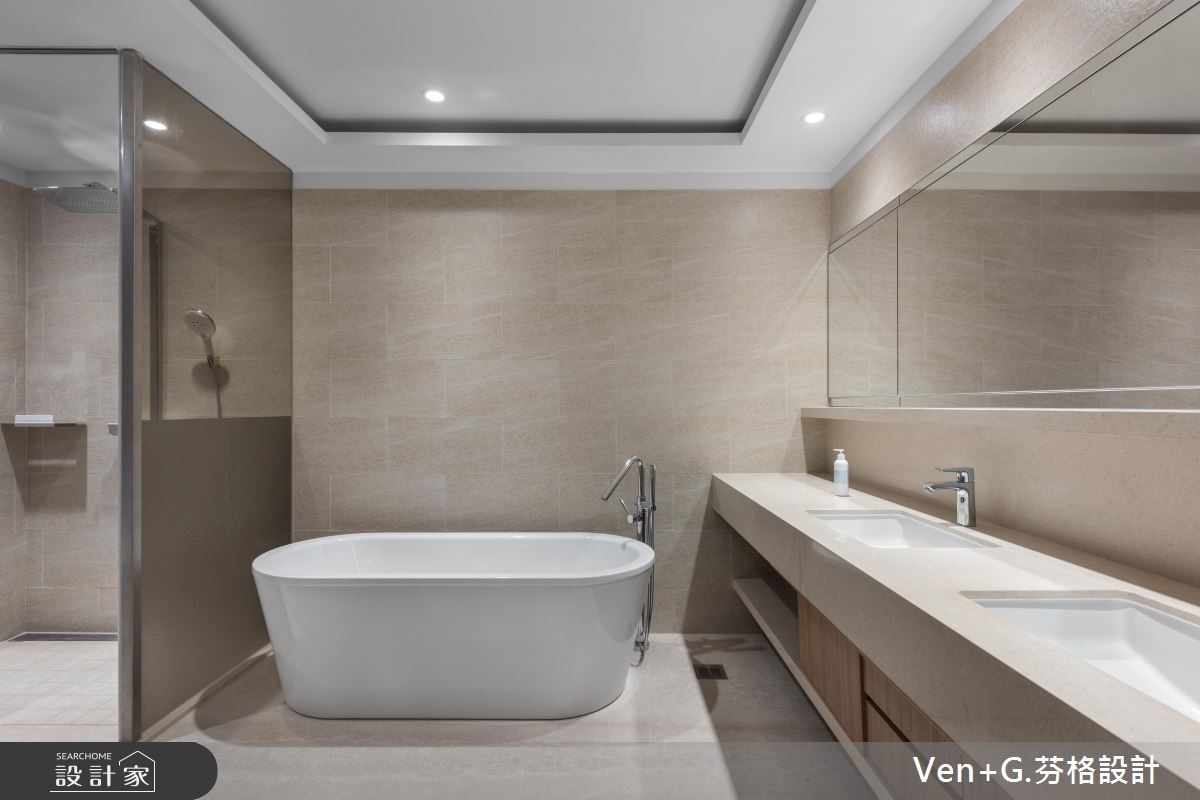 60坪新成屋(5年以下)＿奢華風浴室案例圖片＿芬格空間設計事務所＿芬格設計21.畫題&年鑑 竹北60坪奢華風之18