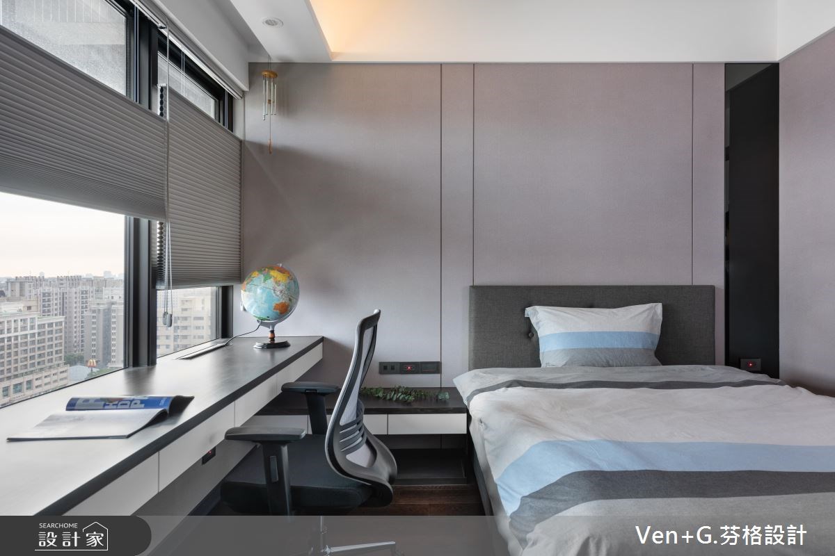 60坪新成屋(5年以下)＿奢華風臥室案例圖片＿芬格空間設計事務所＿芬格設計21.畫題&年鑑 竹北60坪奢華風之19