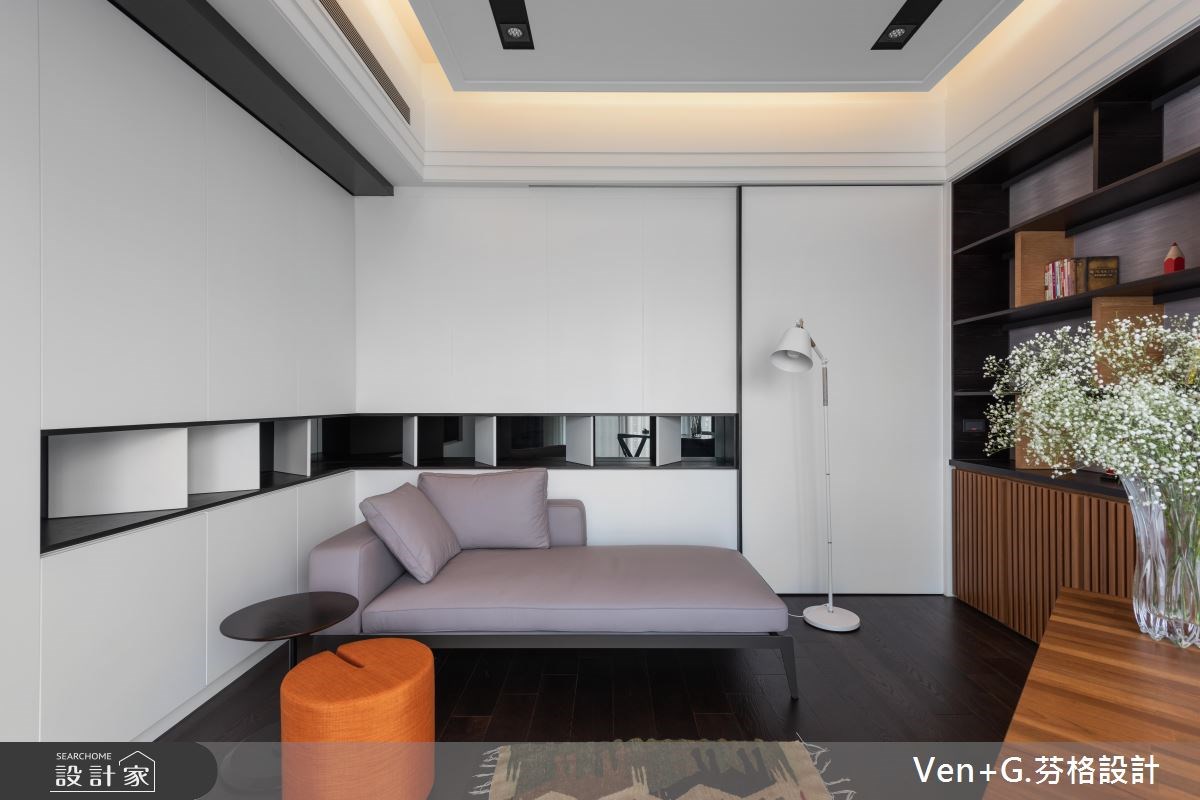 60坪新成屋(5年以下)＿奢華風書房案例圖片＿芬格空間設計事務所＿芬格設計21.畫題&年鑑 竹北60坪奢華風之24