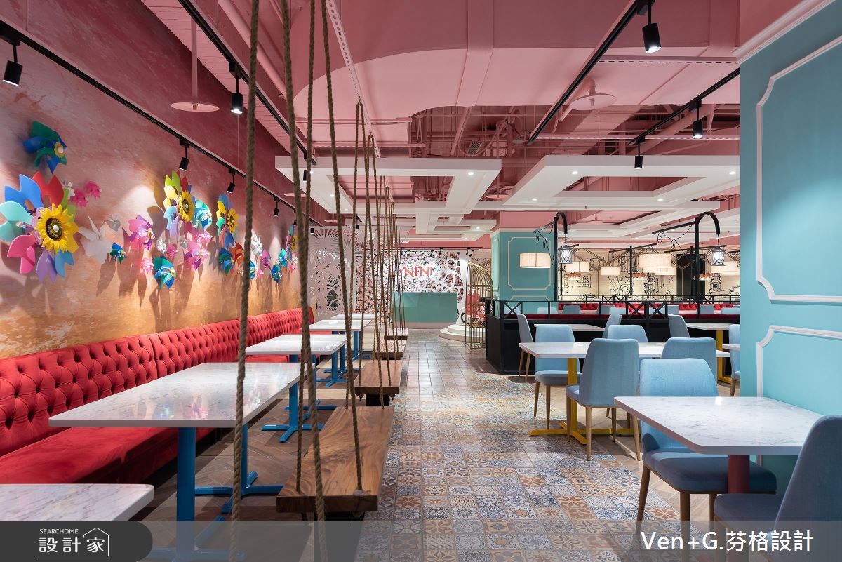 100坪老屋(16~30年)＿療癒風案例圖片＿芬格空間設計事務所＿芬格設計22.樂尼尼統領店 台北商業空間100坪療癒風之6