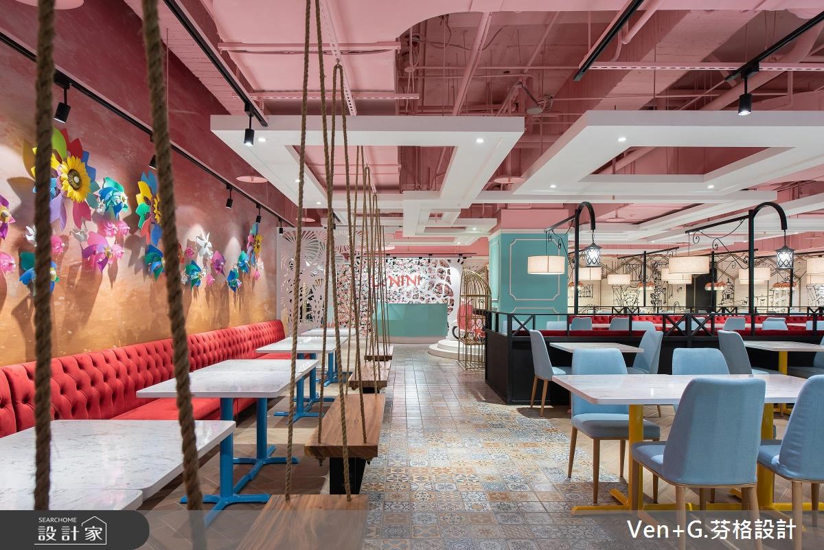 100坪老屋(16~30年)＿療癒風案例圖片＿芬格空間設計事務所＿芬格設計22.樂尼尼統領店 台北商業空間100坪療癒風之7