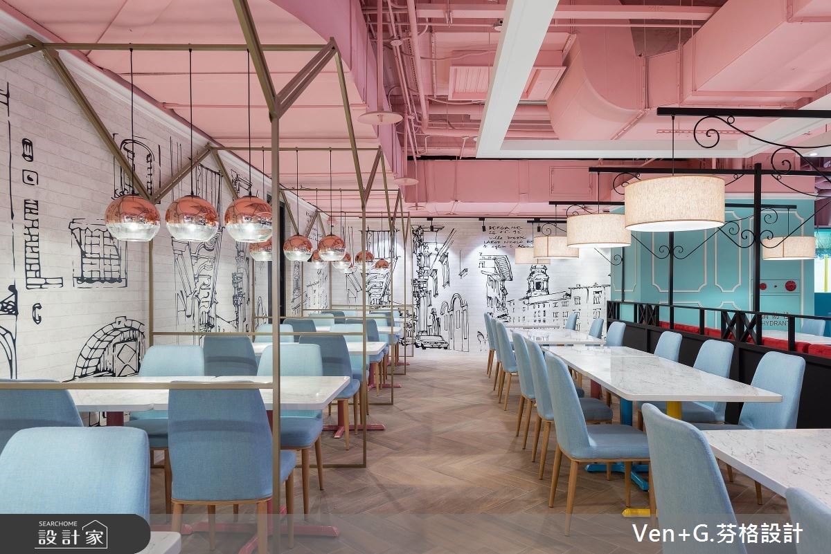 100坪老屋(16~30年)＿療癒風案例圖片＿芬格空間設計事務所＿芬格設計22.樂尼尼統領店 台北商業空間100坪療癒風之21