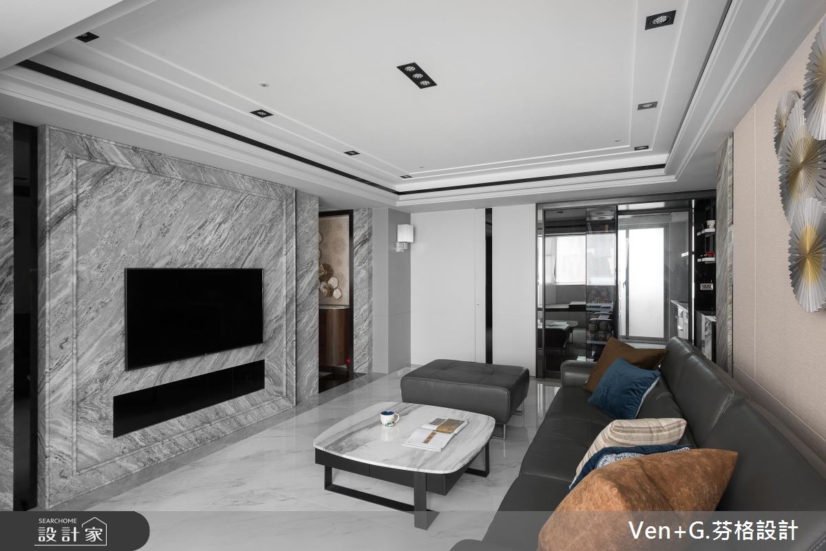 50坪老屋(16~30年)＿奢華風客廳案例圖片＿芬格空間設計事務所＿芬格設計23.風雅 台北老屋翻新50坪奢華風之4