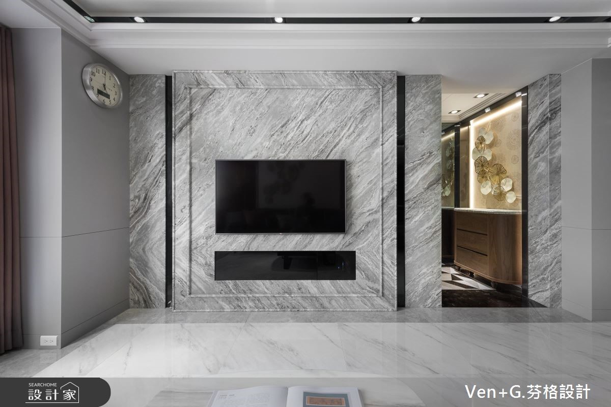 50坪老屋(16~30年)＿奢華風客廳案例圖片＿芬格空間設計事務所＿芬格設計23.風雅 台北老屋翻新50坪奢華風之2