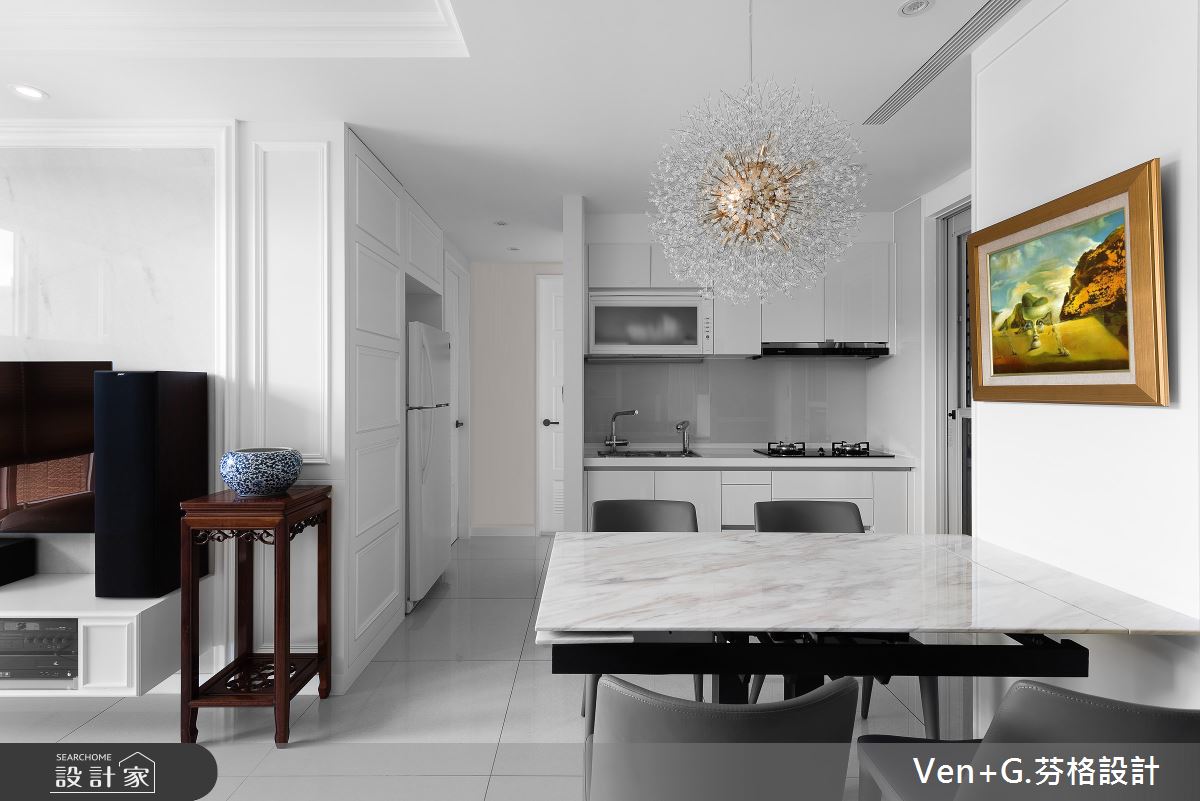 22坪新成屋(5年以下)＿美式風餐廳案例圖片＿芬格空間設計事務所＿芬格設計25.典藏質感輕美式 新北22坪美式風之6