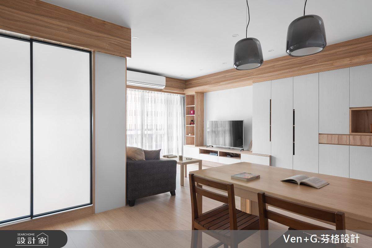 23坪老屋(16~30年)＿簡約風餐廳案例圖片＿芬格空間設計事務所＿芬格設計26.無壓 台北老屋翻新23坪簡約風之17