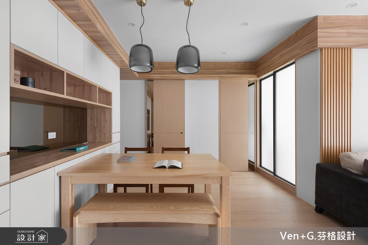 23坪老屋(16~30年)＿簡約風餐廳案例圖片＿芬格空間設計事務所＿芬格設計26.無壓 台北老屋翻新23坪簡約風之12