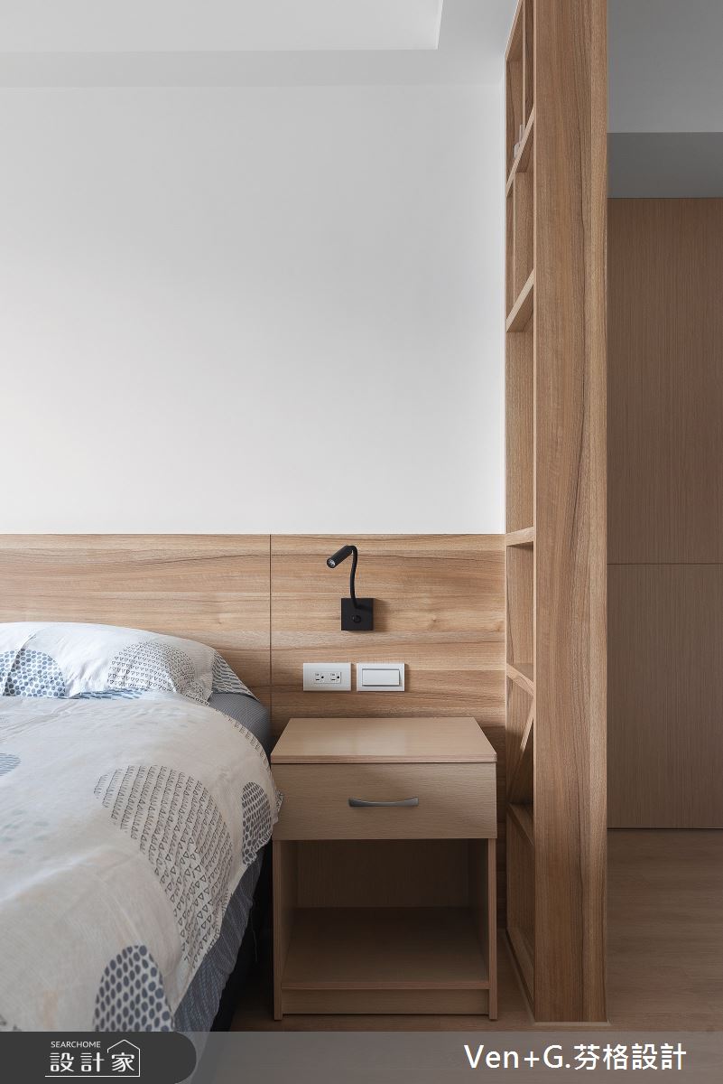 23坪老屋(16~30年)＿簡約風臥室案例圖片＿芬格空間設計事務所＿芬格設計26.無壓 台北老屋翻新23坪簡約風之22