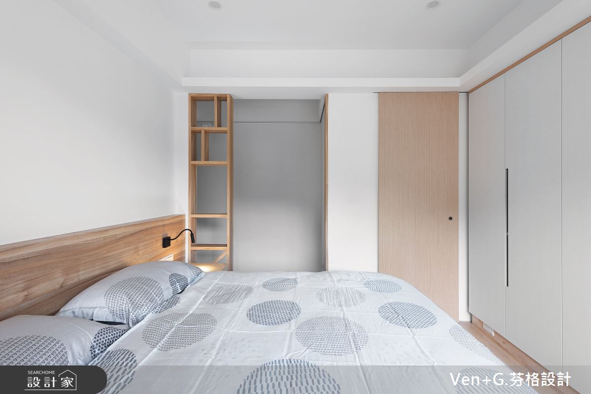 23坪老屋(16~30年)＿簡約風臥室案例圖片＿芬格空間設計事務所＿芬格設計26.無壓 台北老屋翻新23坪簡約風之24