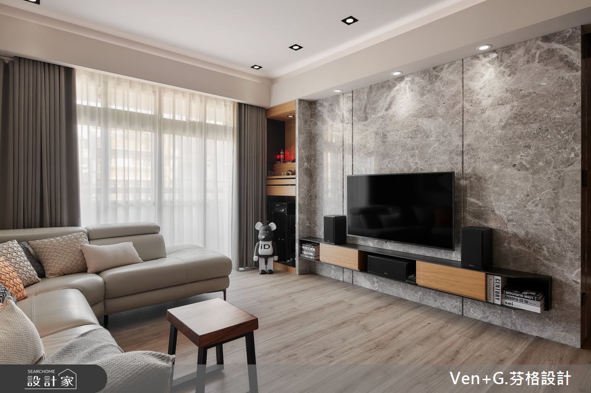 35坪中古屋(5~15年)＿混搭風客廳案例圖片＿芬格空間設計事務所＿芬格設計27.家的協奏曲 台北35坪混搭風之4