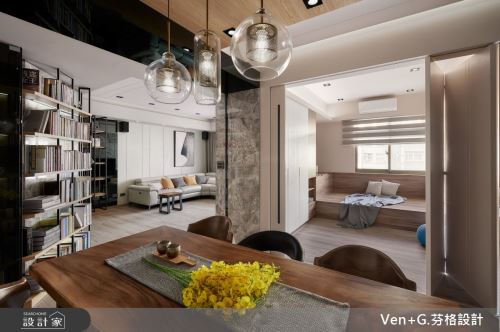 芬格設計27.家的協奏曲 台北35坪混搭風_混搭風