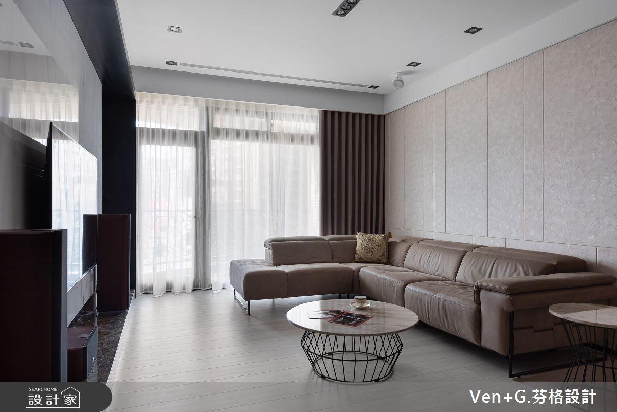 40坪新成屋(5年以下)＿混搭風客廳案例圖片＿芬格空間設計事務所＿芬格設計29.勻靜 新北40坪混搭風之7