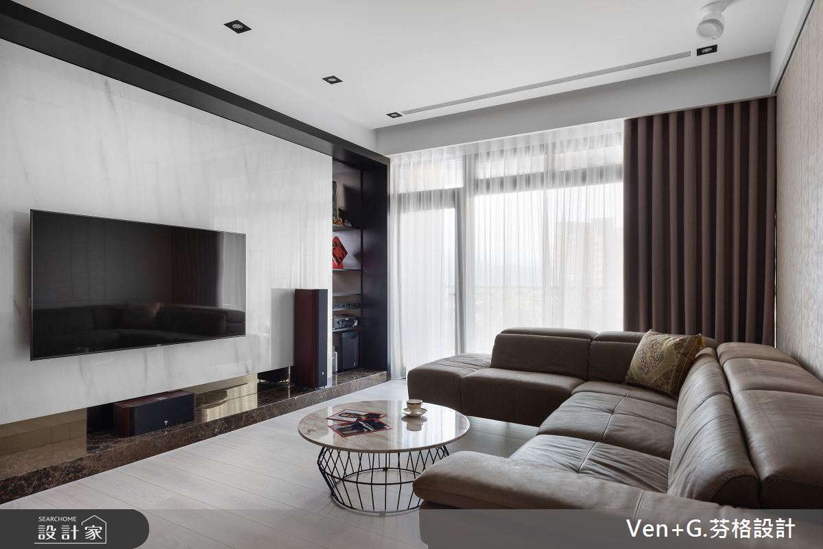 40坪新成屋(5年以下)＿混搭風客廳案例圖片＿芬格空間設計事務所＿芬格設計29.勻靜 新北40坪混搭風之6