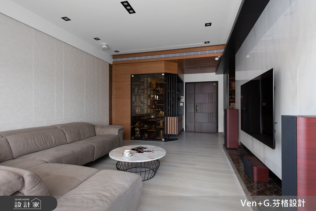 40坪新成屋(5年以下)＿混搭風客廳案例圖片＿芬格空間設計事務所＿芬格設計29.勻靜 新北40坪混搭風之3