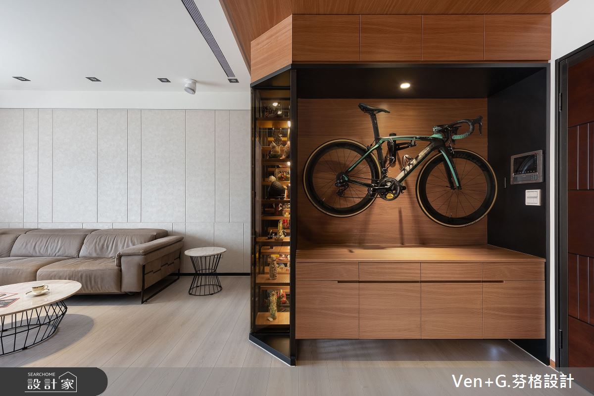 40坪新成屋(5年以下)＿混搭風玄關案例圖片＿芬格空間設計事務所＿芬格設計29.勻靜 新北40坪混搭風之2