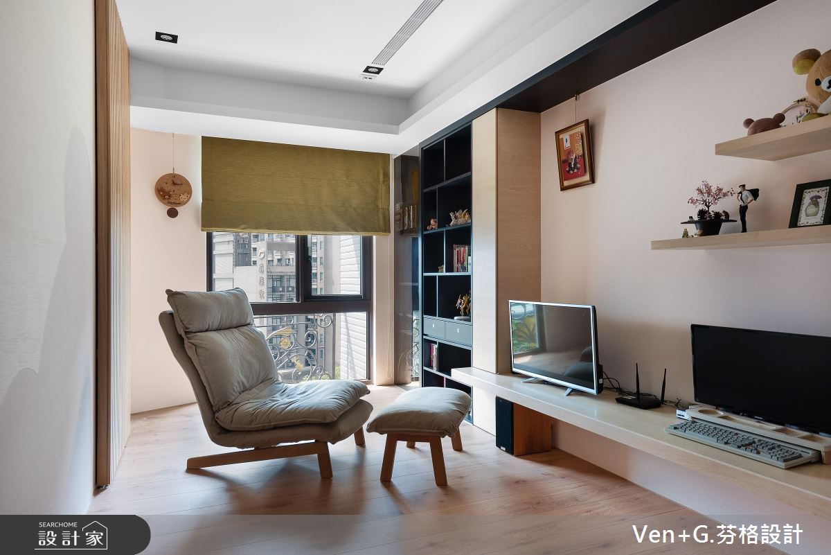 40坪新成屋(5年以下)＿混搭風書房多功能室案例圖片＿芬格空間設計事務所＿芬格設計29.勻靜 新北40坪混搭風之13