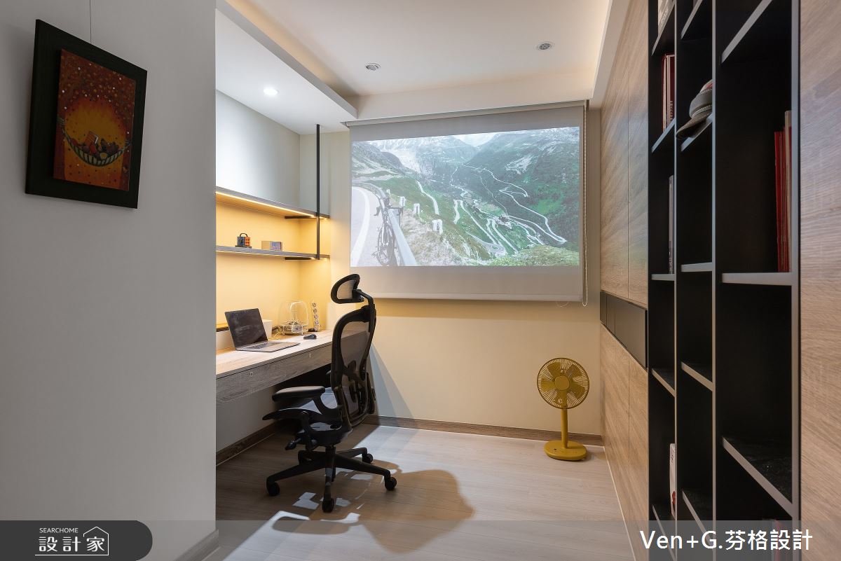 40坪新成屋(5年以下)＿混搭風書房案例圖片＿芬格空間設計事務所＿芬格設計29.勻靜 新北40坪混搭風之14