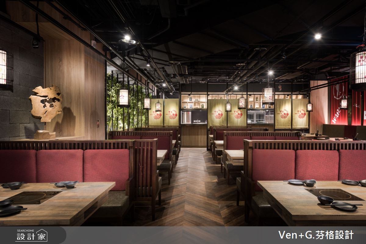 90坪老屋(16~30年)＿混搭風商業空間案例圖片＿芬格空間設計事務所＿芬格設計30.夏部SHABU 台北商業空間90坪混搭風之9