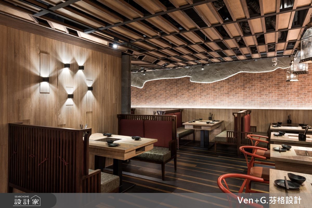 90坪老屋(16~30年)＿混搭風商業空間案例圖片＿芬格空間設計事務所＿芬格設計30.夏部SHABU 台北商業空間90坪混搭風之18