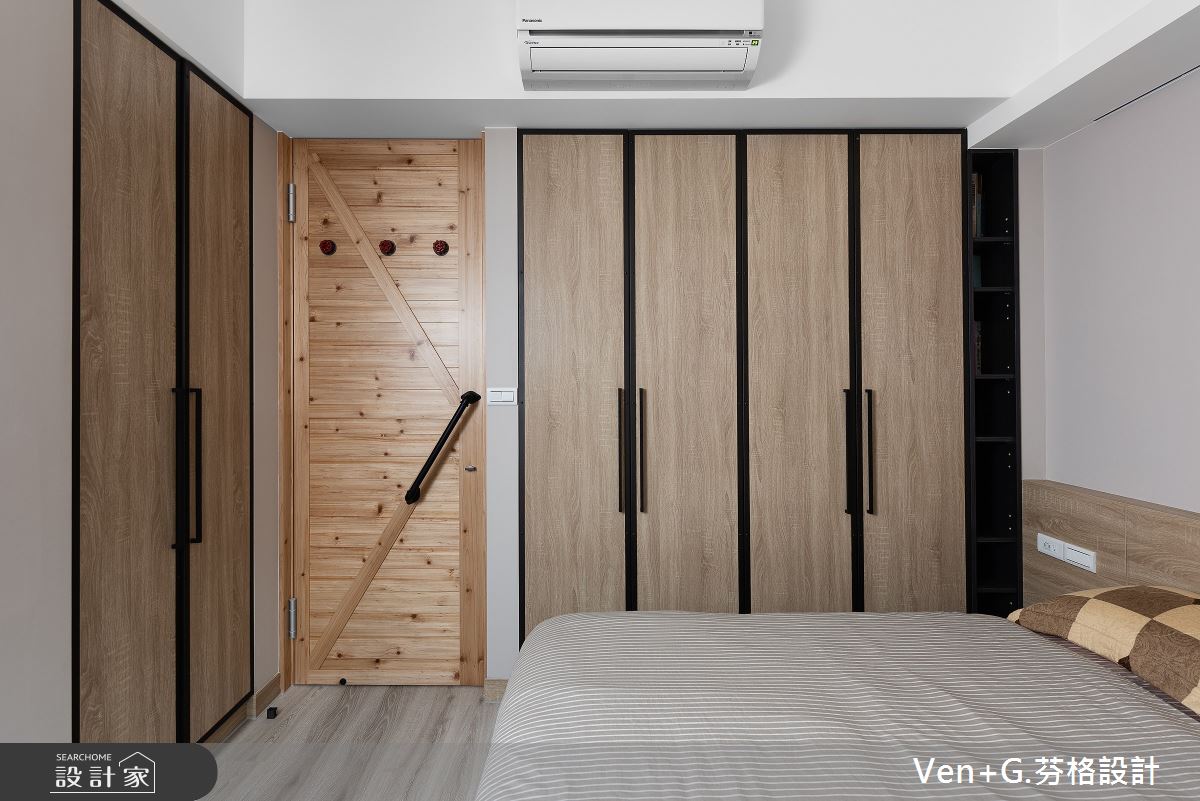 45坪老屋(16~30年)＿工業風臥室案例圖片＿芬格空間設計事務所＿芬格設計31.Love loft 新北老屋翻新45坪工業風之11