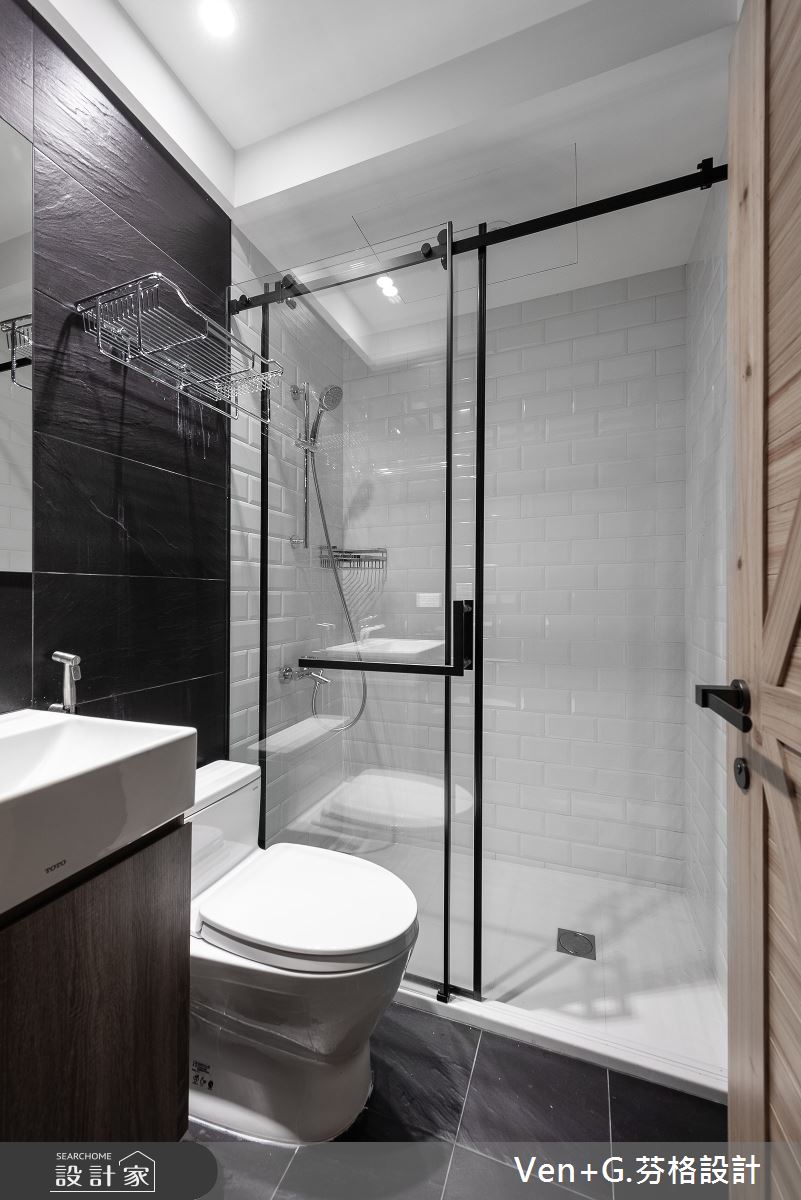 45坪老屋(16~30年)＿工業風浴室案例圖片＿芬格空間設計事務所＿芬格設計31.Love loft 新北老屋翻新45坪工業風之21
