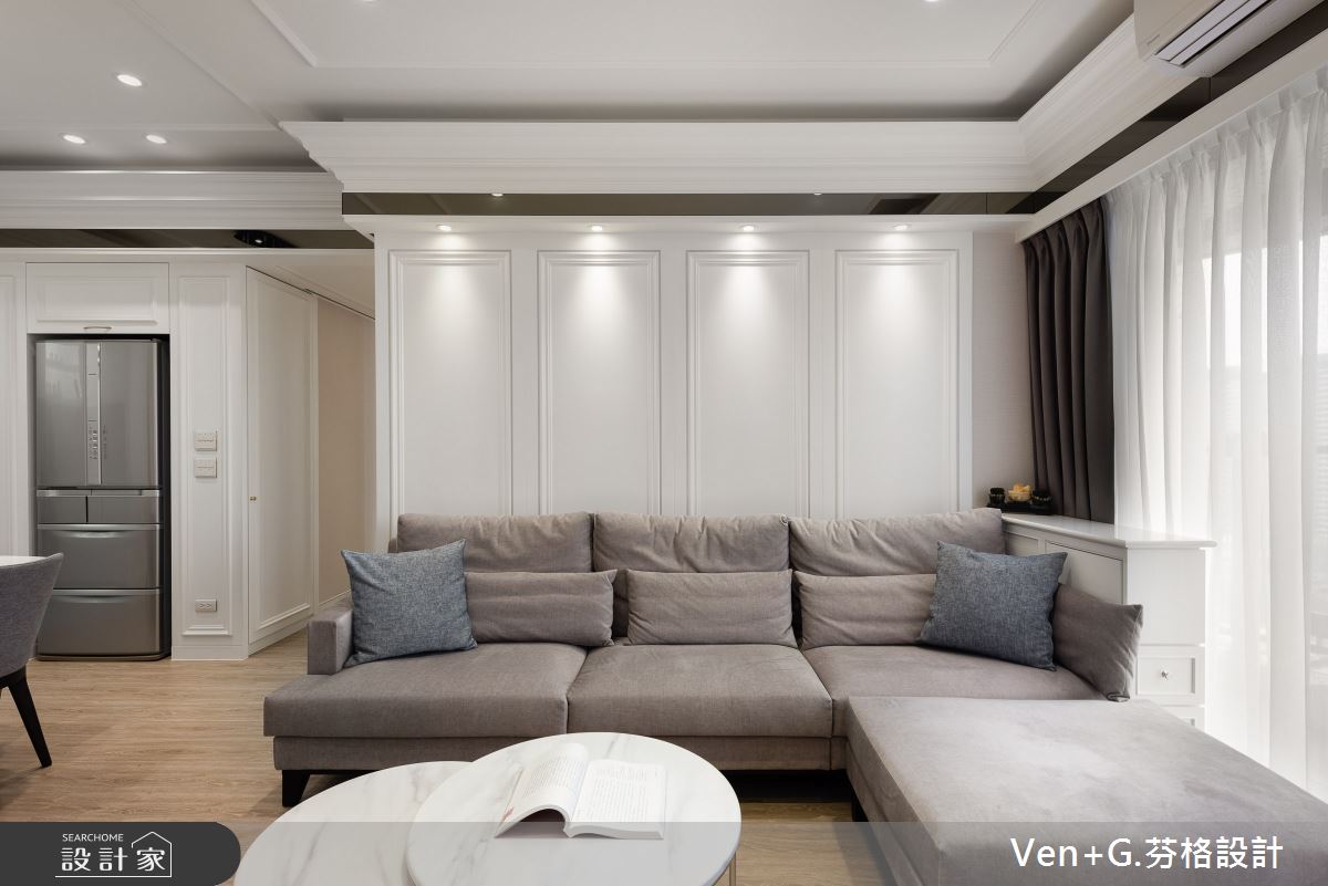 25坪新成屋(5年以下)＿美式風客廳案例圖片＿芬格空間設計事務所＿芬格設計32.美的交響曲 新北25坪美式風之8