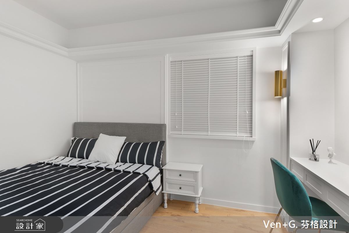 40坪老屋(16~30年)＿美式風臥室案例圖片＿芬格空間設計事務所＿芬格設計33.美式輕奢風格 台北老屋翻新40坪美式風之17