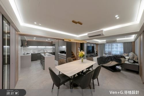 芬格設計41.台北老屋翻新60坪現代風_現代風