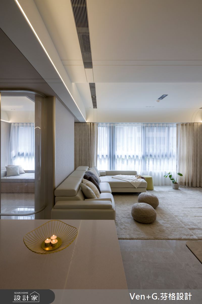 32坪預售屋＿現代風客廳案例圖片＿芬格空間設計事務所＿芬格設計42.台北32坪現代風之12