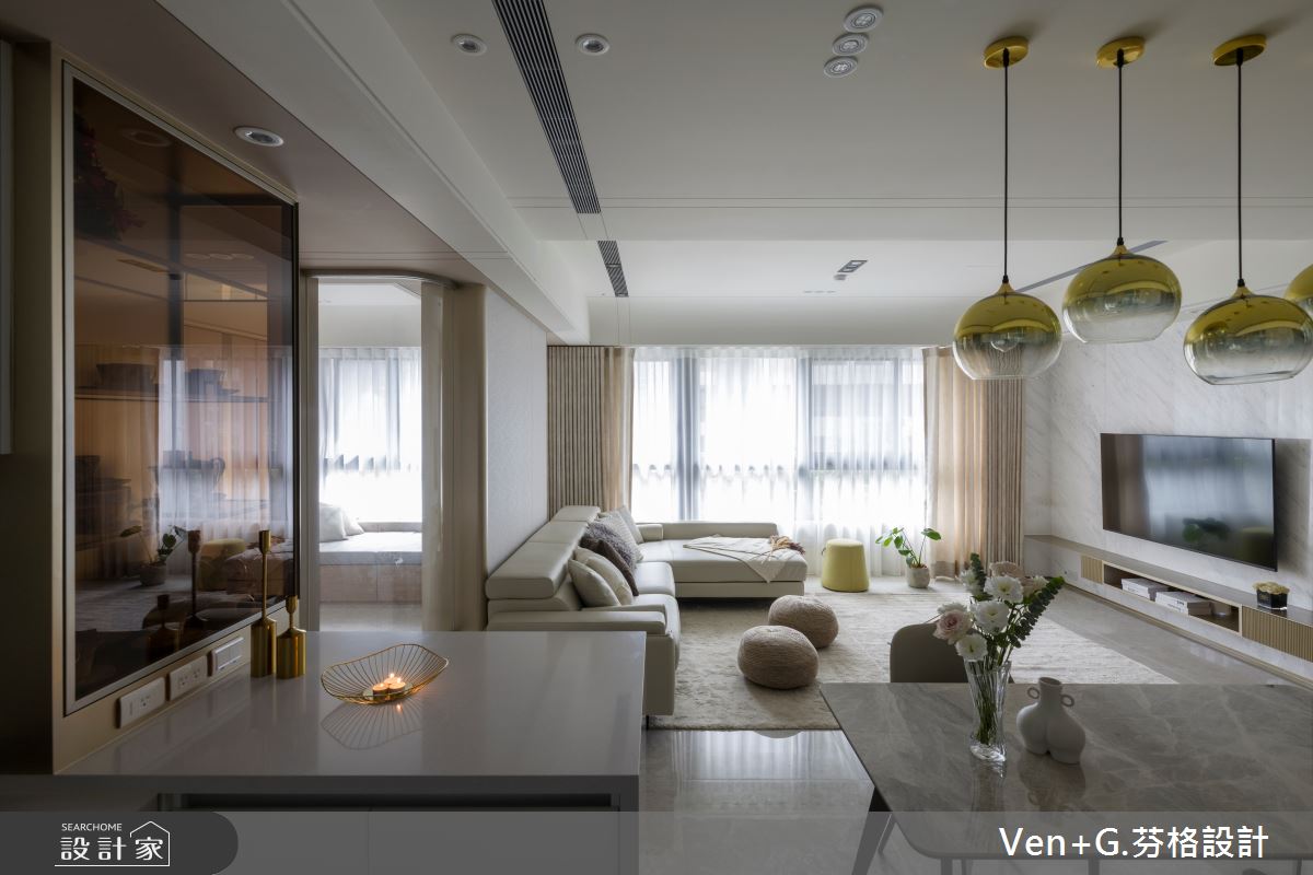 32坪預售屋＿現代風客廳餐廳案例圖片＿芬格空間設計事務所＿芬格設計42.台北32坪現代風之3