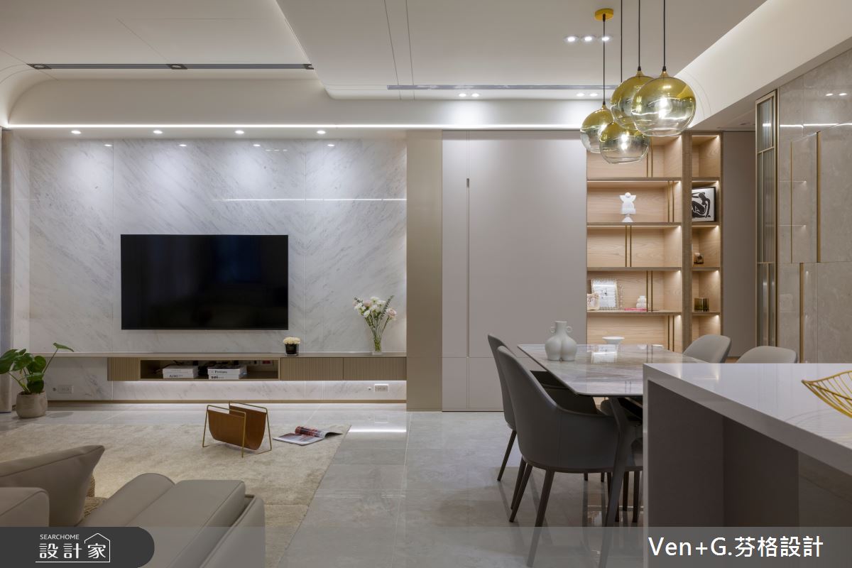 32坪預售屋＿現代風客廳餐廳案例圖片＿芬格空間設計事務所＿芬格設計42.台北32坪現代風之6
