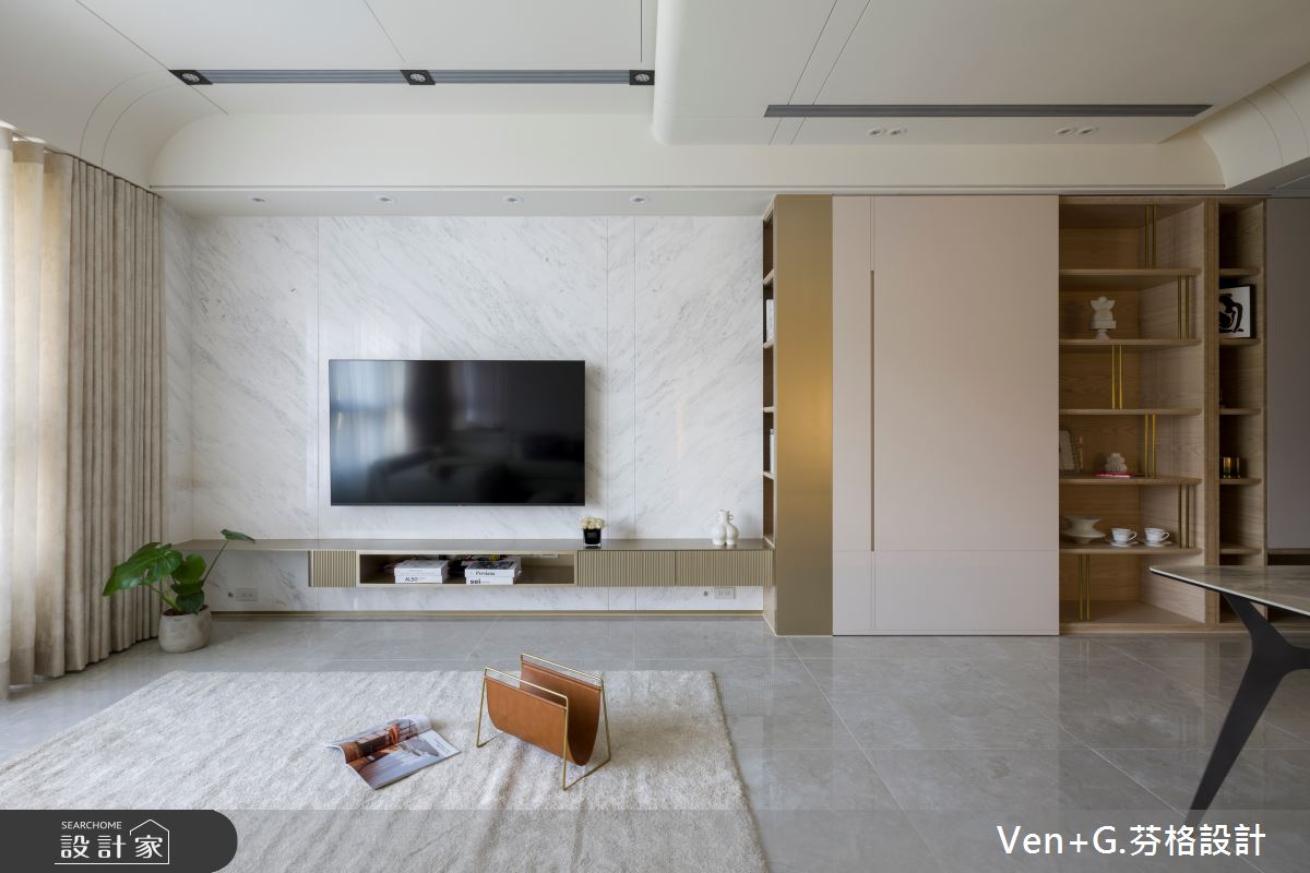 32坪預售屋＿現代風客廳案例圖片＿芬格空間設計事務所＿芬格設計42.台北32坪現代風之5