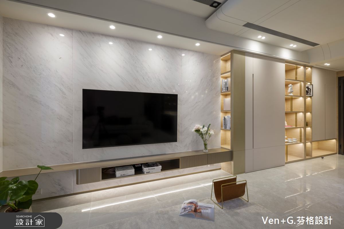32坪預售屋＿現代風客廳案例圖片＿芬格空間設計事務所＿芬格設計42.台北32坪現代風之7