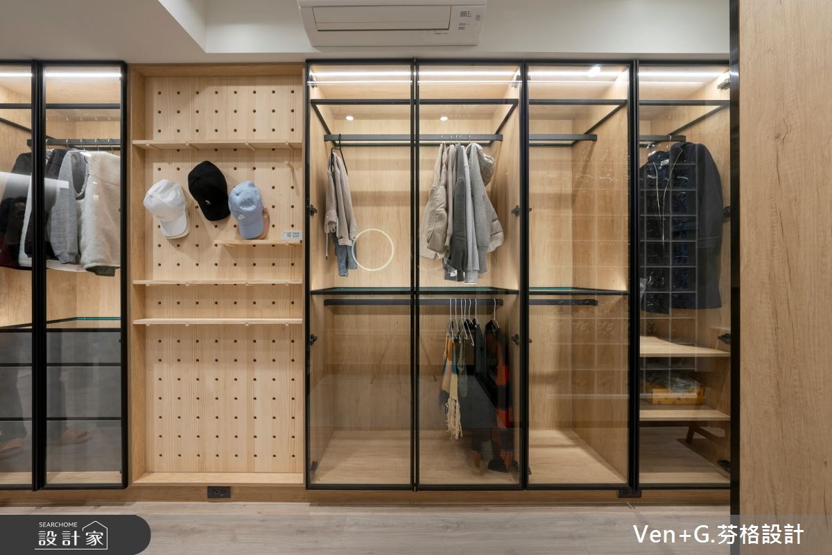 37坪老屋(41~50年)＿工業風更衣間案例圖片＿芬格空間設計事務所＿芬格設計44.台北37坪工業風之22