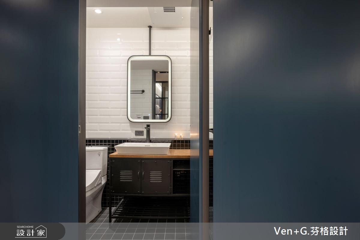 37坪老屋(41~50年)＿工業風浴室案例圖片＿芬格空間設計事務所＿芬格設計44.台北37坪工業風之26